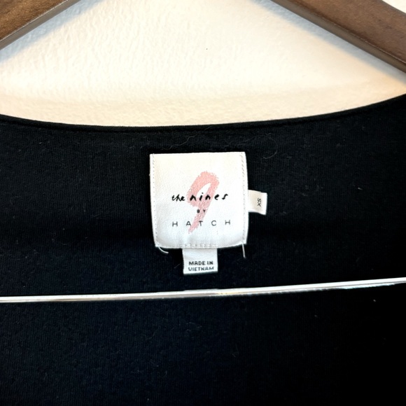 The nines 9’s by Hatch Maternity knit stretch Empire black dress SZ XS - Picture 5 of 5